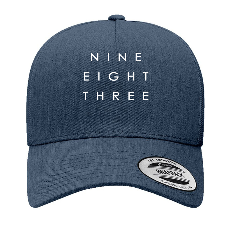 983 Area Code Words Colorado Nine Eight Three T Shirt Yupoong Trucker Cap by yodishsaraveks | Artistshot