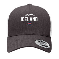 Iceland Flag Vintage  Men Women Kids  Iceland Sweatshirt Yupoong Trucker Cap | Artistshot