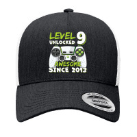 Nine 9yr Bday Son Boy Funny Gamer 9th 9 Years Old Birthday Yupoong Trucker Cap | Artistshot