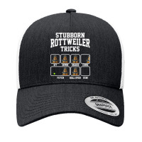 Stubborn Dog Tricks Rottweiler Dog Mom Tricks T Shirt Yupoong Trucker Cap | Artistshot