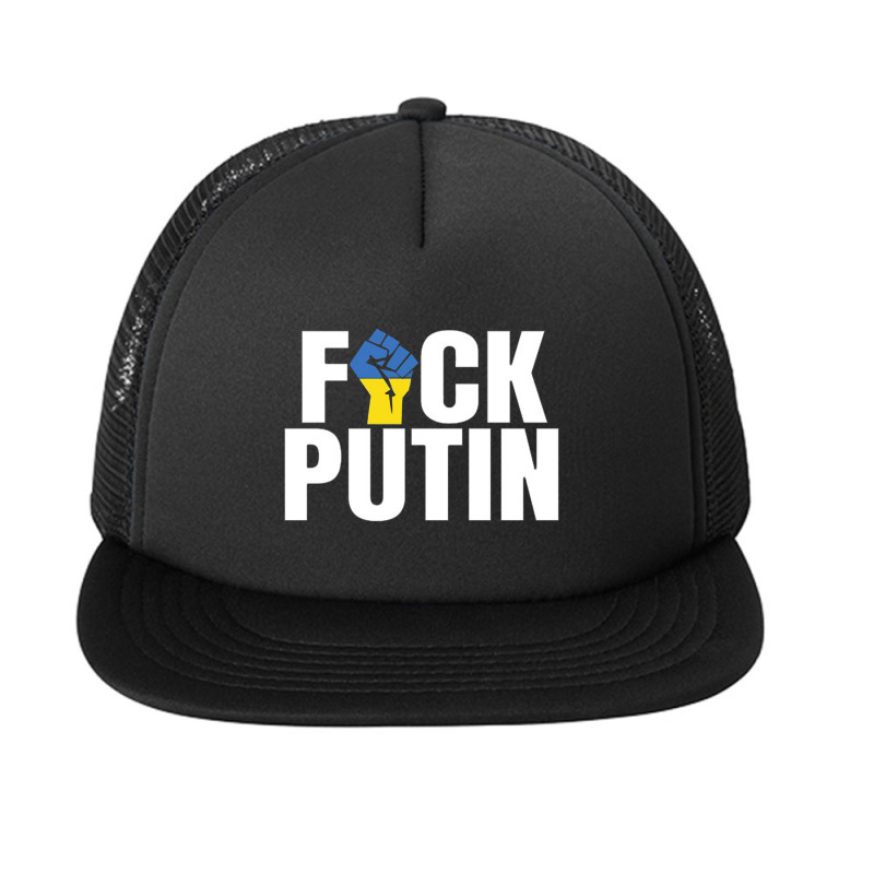 Fvck Putin Flag Foam Snapback hat by terrorbytes | Artistshot