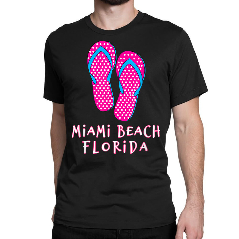 Miami Beach Flip Flops T Shirt Classic T-shirt | Artistshot