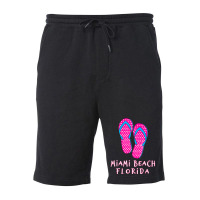 Miami Beach Flip Flops T Shirt Fleece Short | Artistshot