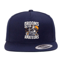 Cycling Brooms Are For Amateurs Witch Biker Halloween Funny336 5 Panel Snapback Cap | Artistshot