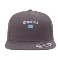 Retro Micronesia Flag Vintage Micronesian Flag Micronesian T Shirt 5 Panel Snapback Cap | Artistshot