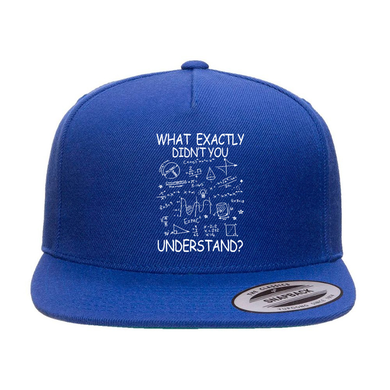 Physics Humor T  Shirt What Exactly You Didn't Understand Funny Physic 5 panel snapback cap by salesmanhuh | Artistshot