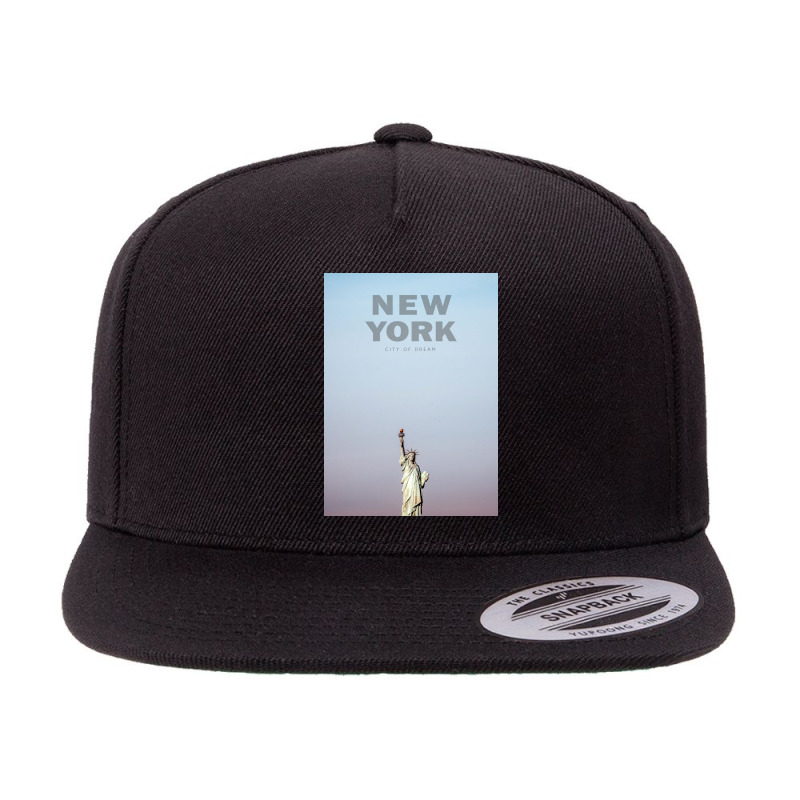 New York City 5 panel snapback cap by Pompoyo | Artistshot