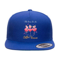 Flamingo Flamingo It's Time To Do The Coffee Dance 5 Panel Snapback Cap | Artistshot