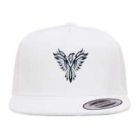 Womens Night Sky Stars Phoenix Mythical Bird Rising Born Again V Neck 5 Panel Snapback Cap | Artistshot