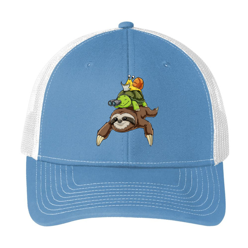 Turtle Lover Turtles Sloth Turtle Snail Funny Sloth Running Ocean Pa Trucker Cap by peafowl | Artistshot