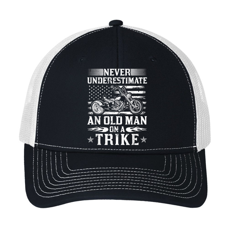 Never Underestimate An Old Man On A Trike Motorcycle T Shirt Pa Trucker Cap by corni3t6 | Artistshot