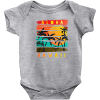 Aloha Hawaii Tropical Beach Paradise Vintage Throwback Gift Premium Ts Baby Bodysuit | Artistshot