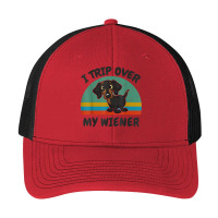 Funny Dachshund I Trip Over My Weiner Dog T Shirt Pa Trucker Cap | Artistshot