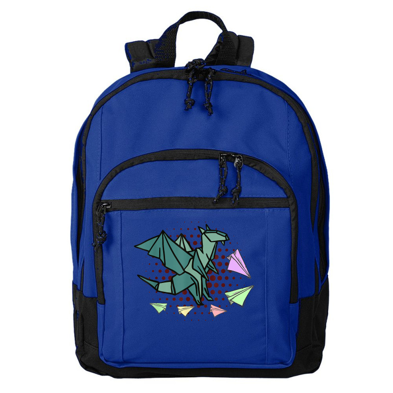 Origami Japanese Art Dragons And Paper Planes Origami T Shirt Basic Backpack | Artistshot