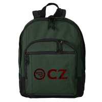 Enticing Simple Cz Pistol Red Design Basic Backpack | Artistshot