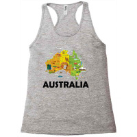 Australia T Shirt Australian Elements Fun Map Ocenia Tee Racerback Tank | Artistshot