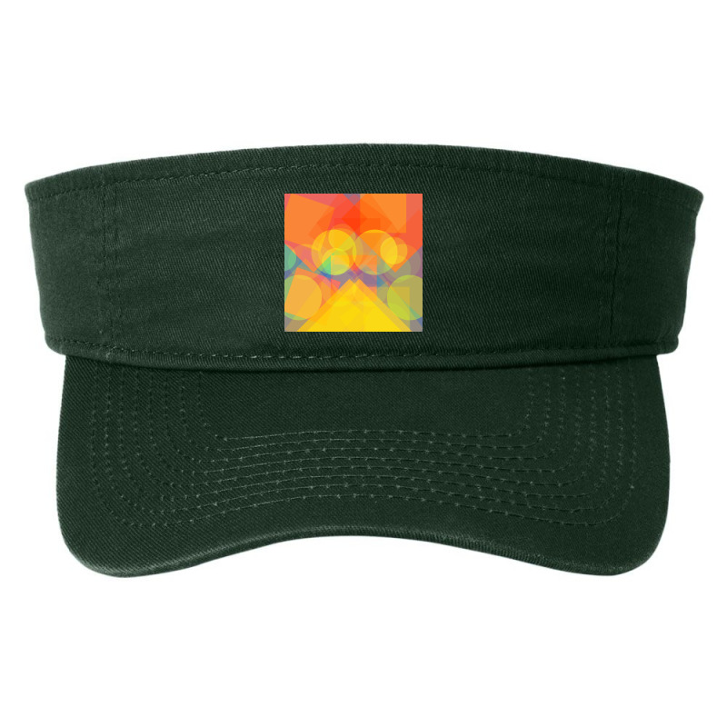 Warm Aesthetic Geometric Abstract Pattern Fashion Visor | Artistshot