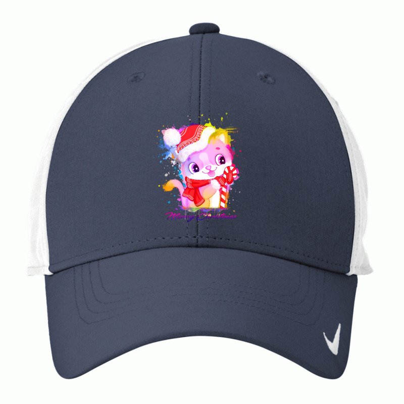 Merry Christmas Cat Nike Dri-fit Cap | Artistshot