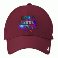 Build Battle Repeat Galaxy Nebula Nike Dri-fit Cap | Artistshot