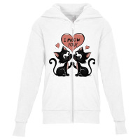 I Meow You Youth Zipper Hoodie | Artistshot