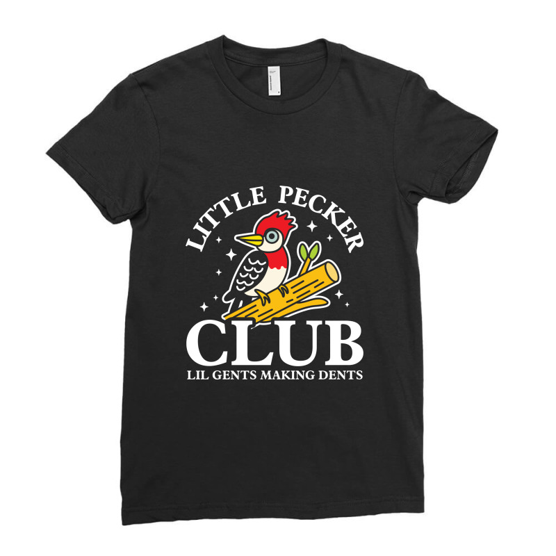 Little Pecker Club Lil Gents Making Dents Ladies Fitted T-Shirt by NQArtist | Artistshot