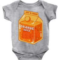 Orange Juice   Cute Orange Cat Baby Bodysuit | Artistshot