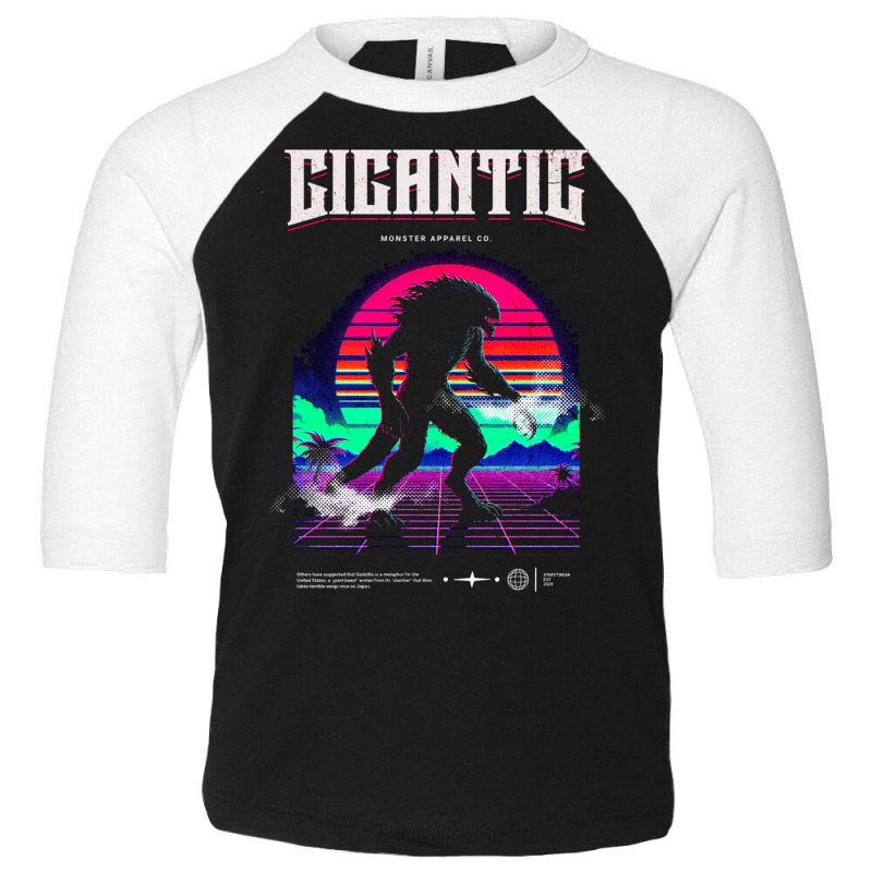 Gigantic Toddler 3/4 Sleeve Tee by New Nice Shirt | Artistshot