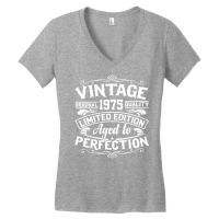 Vintage Original 1975 Quality Limited Edition Aged Women's V-neck T-shirt | Artistshot