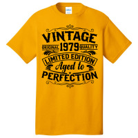 Vintage Original 1979 Quality Limited Edition Aged Basic T-shirt | Artistshot