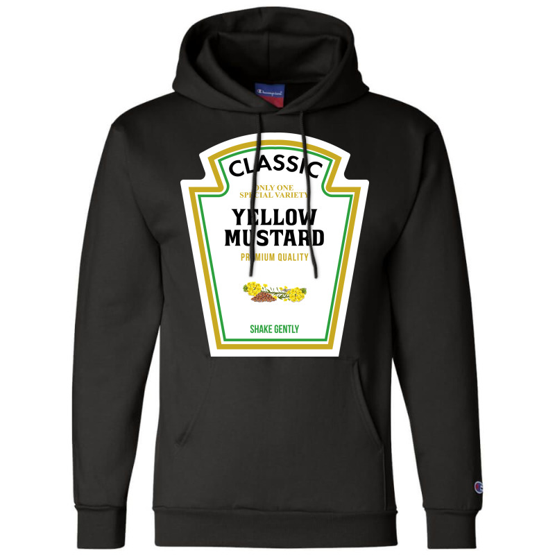 Classic Yellow Mustard Halloween Champion Hoodie | Artistshot