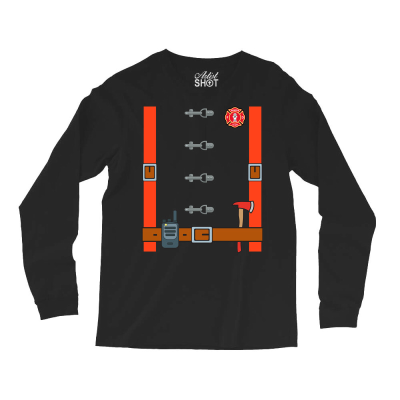 Fire Fighter  Halloween Costume Long Sleeve Shirts | Artistshot