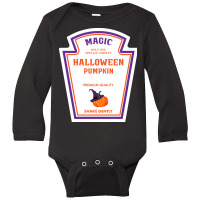 Magic Pumpkin Sauce Halloween Costume Long Sleeve Baby Bodysuit | Artistshot