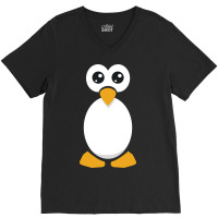 Halloween Penguin Costume V-neck Tee | Artistshot