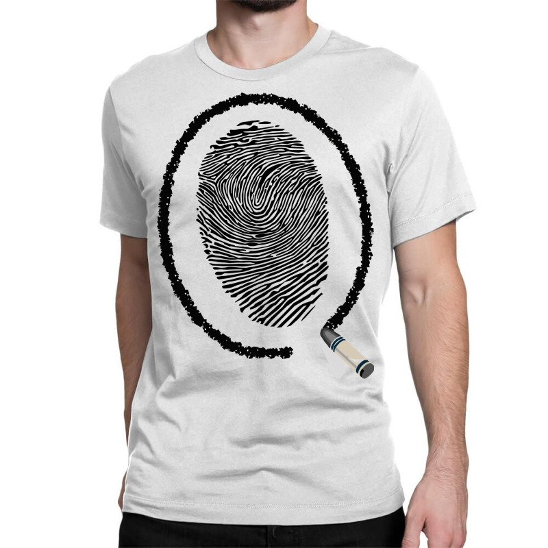 Fingerprint Classic T-shirt by HRC Design | Artistshot