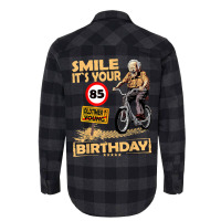 Funny Oldtimer Smile It`s Your Birthday 85 Flannel Shirt | Artistshot