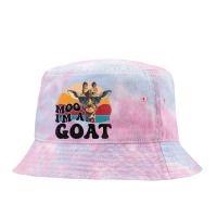 Moo I'm A Goat Giraffe Lover Funny Zoo Animal Cost Tie Dyed Bucket Hat | Artistshot