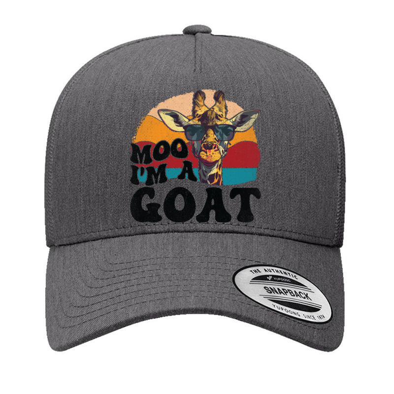 Moo I'm A Goat Giraffe Lover Funny Zoo Animal Cost Yupoong Trucker Cap by Charity Aduset | Artistshot