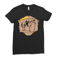 Saddled Horse Ladies Fitted T-shirt | Artistshot