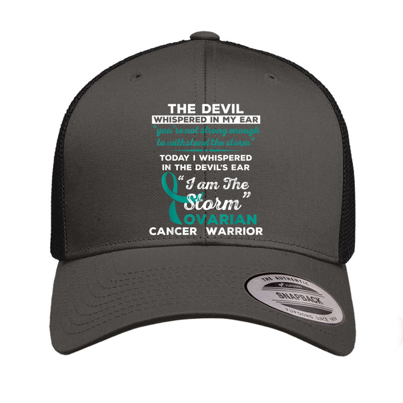 I Am The Storm Ovarian Cancer Warrior Retro Trucker Cap | Artistshot