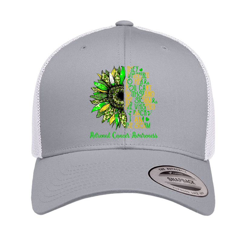 I'm The Storm Sunflower Leopard Adrenal Cancer Warrior Retro Trucker Cap | Artistshot