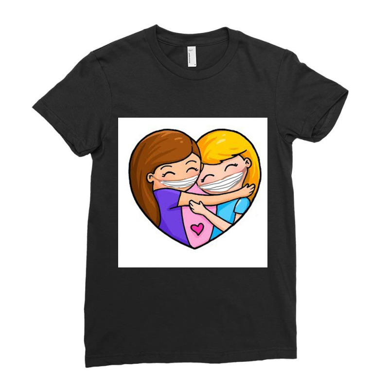 Bff Ladies Fitted T-Shirt by Artango | Artistshot