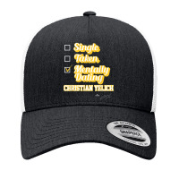 Single Taken Mentally Dating Christian Yelich Video Games Character Yupoong Trucker Cap | Artistshot