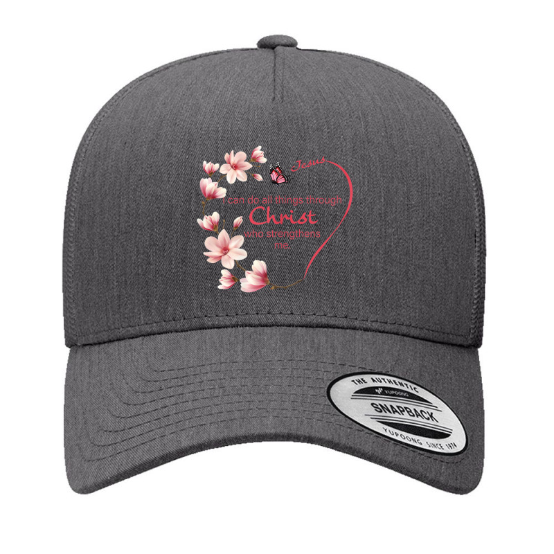 Womens Philippians 413 Christian Bible Verse Flower Gifts Women Funny  Yupoong Trucker Cap by Aria-Proctor | Artistshot