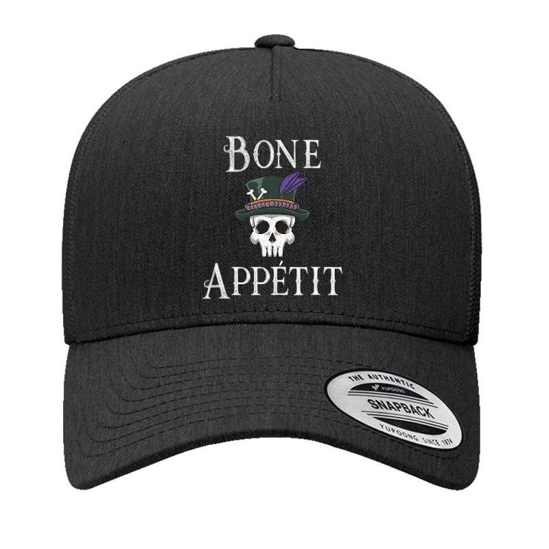 Vintage New Orleans Theme Voodoo Skull Fun Bone Appetit Pun T Shirt Yupoong Trucker Cap by LoriMccarty89 | Artistshot