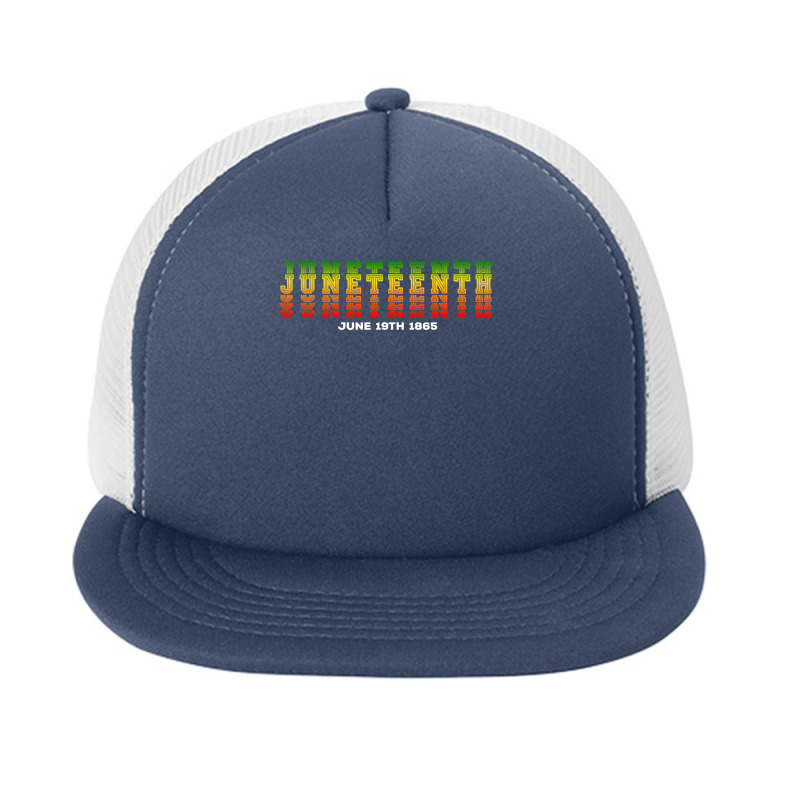 Happy Juneteenth Is My Independence Day Free Ish Black Men Foam Snapback hat by nhan0105 | Artistshot