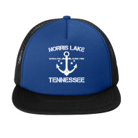 Norris Lake Tennessee Funny Fishing Camping Summer Gift Long Sleeve T Foam Snapback Hat | Artistshot