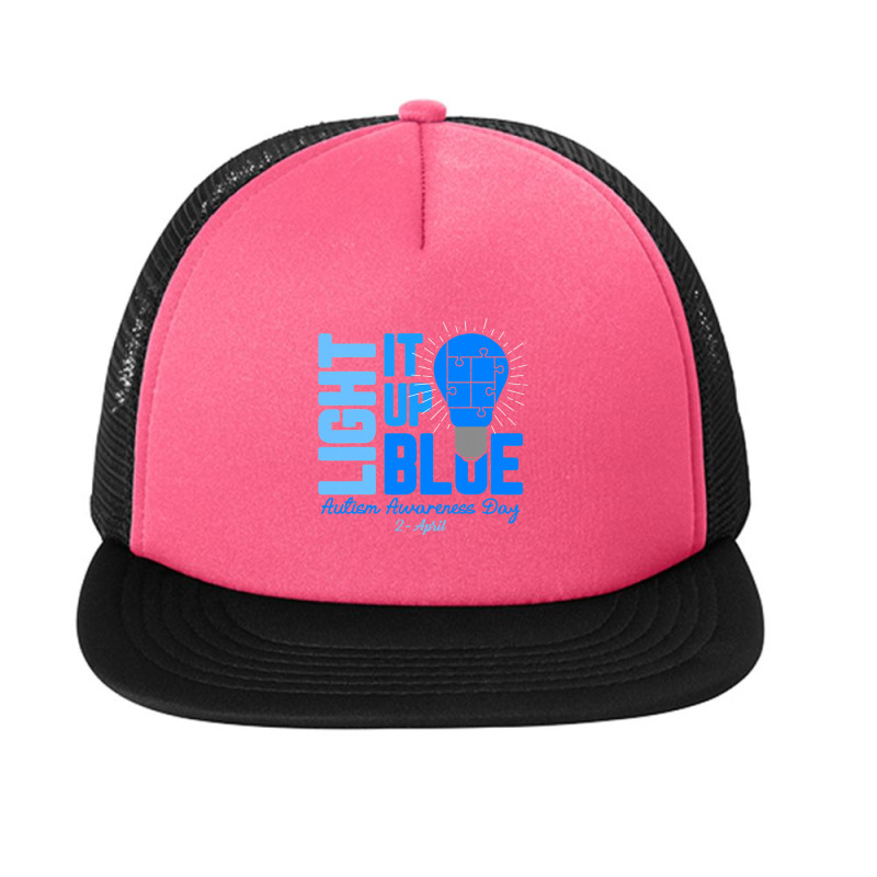 Light It Up Blue Autism Awareness Foam Snapback hat by LindsayYuh | Artistshot