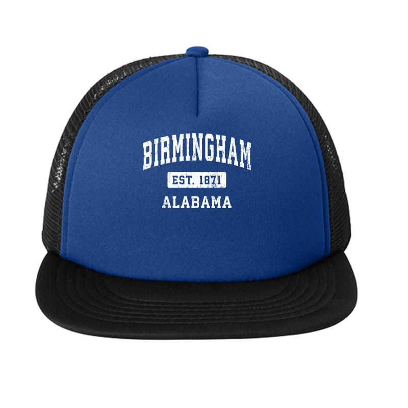 Birmingham Alabama Al Vintage Established Sports Design Sweatshirt Foam Snapback hat by jacolepachew | Artistshot