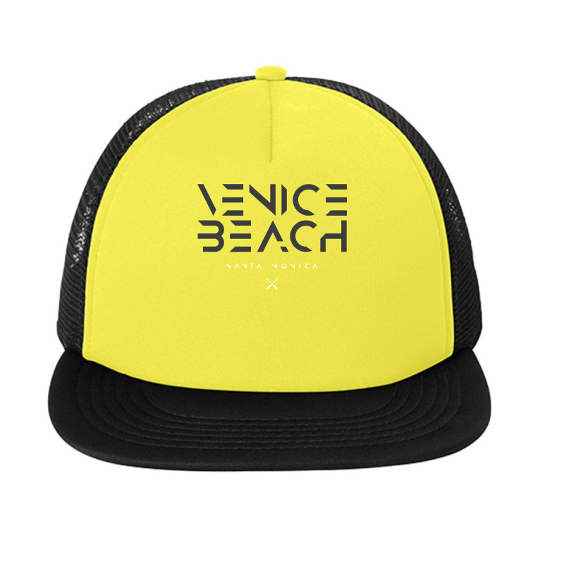 Venice Beach Santa Monica California Ca Tonal Type Sweatshirt Foam Snapback hat by darinelelwell | Artistshot