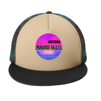 Vintage Paradise Valley Shirt Vaporwave Arizona Foam Snapback Hat | Artistshot